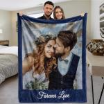Personalized Photo Blanket for Couples and Gifts