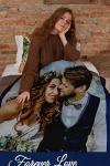 Personalized Photo Blanket for Couples and Gifts