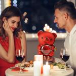 Teddy Bear and Preserved Rose Gift Set