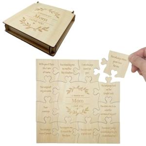 Sentimental Wooden Puzzle Box for Mom