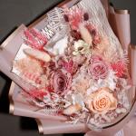 Dusty Rose Preserved Rose Bouquet for Mom