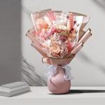 Dusty Rose Preserved Rose Bouquet for Mom