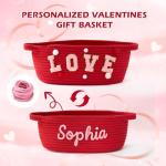 Valentine's Day Woven Rope Gift Basket for Kids