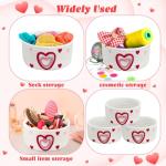 Galentine's Heart Baskets for Cozy Home Essentials