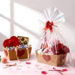 Valentine's Day Heart Gift Basket Set of 6
