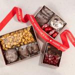 Valentine's Day Chocolate and Caramel Gift Tower