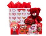 Sweet Valentine Basket with Teddy and Treats