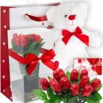 Cozy Holiday Gift Basket with Teddy Bear & Treats