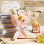 Cozy Crochet Flower Bouquet & Scented Candle Set