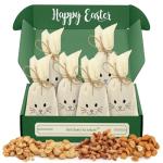 Joyful Easter Nuts Gift Basket with Bunny Bags
