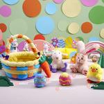 Easter Plush Playset Basket Stuffers for Kids