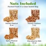 Joyful Easter Nuts Gift Basket with Bunny Bags