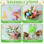 Easter Woven Baskets Set with Gift Bags