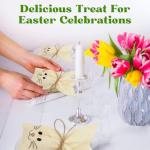 Joyful Easter Nuts Gift Basket with Bunny Bags
