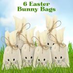Joyful Easter Nuts Gift Basket with Bunny Bags