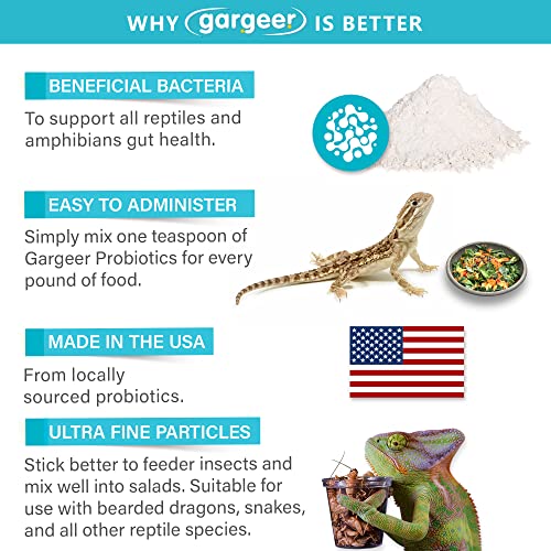 Gargeer Probiotic Supplement for Bearded Dragons