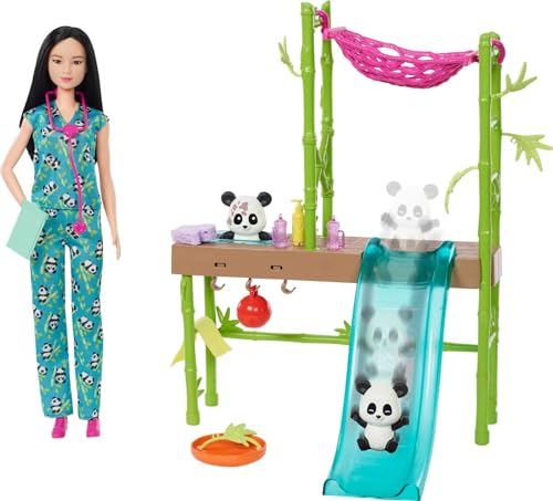 90s Barbie Panda Rescue Vet Playset