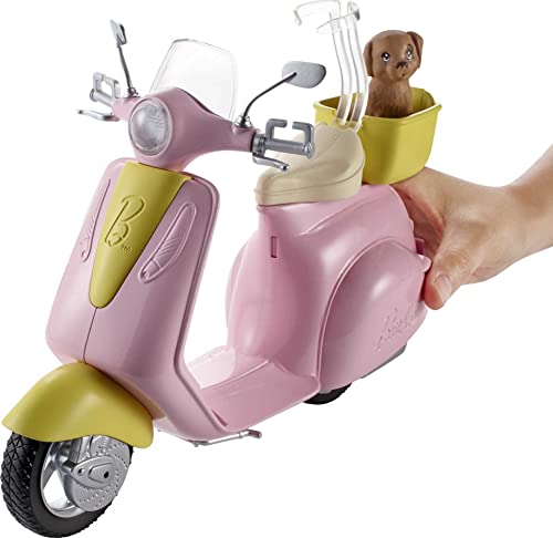 1990s Barbie Moped with Puppy Collectible Toy