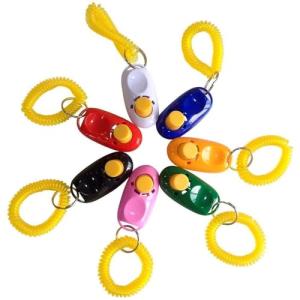 7-Pack Multicolor Dog Clickers for Easy Training