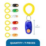 7-Pack Multicolor Dog Clickers for Easy Training