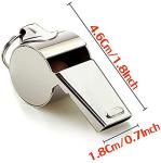 Hipat 3 Pack Stainless Steel Loud Whistles