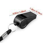 Hipat Loud Sports Whistle with Lanyard - 2 Pack