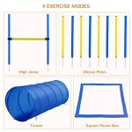 PawHut 4PC Dog Agility Course Kit - Blue/Yellow
