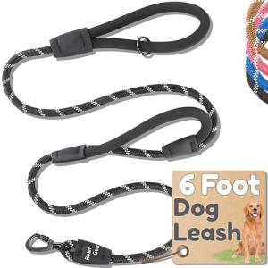 6 Ft Heavy Duty Dog Leash with Padded Handles