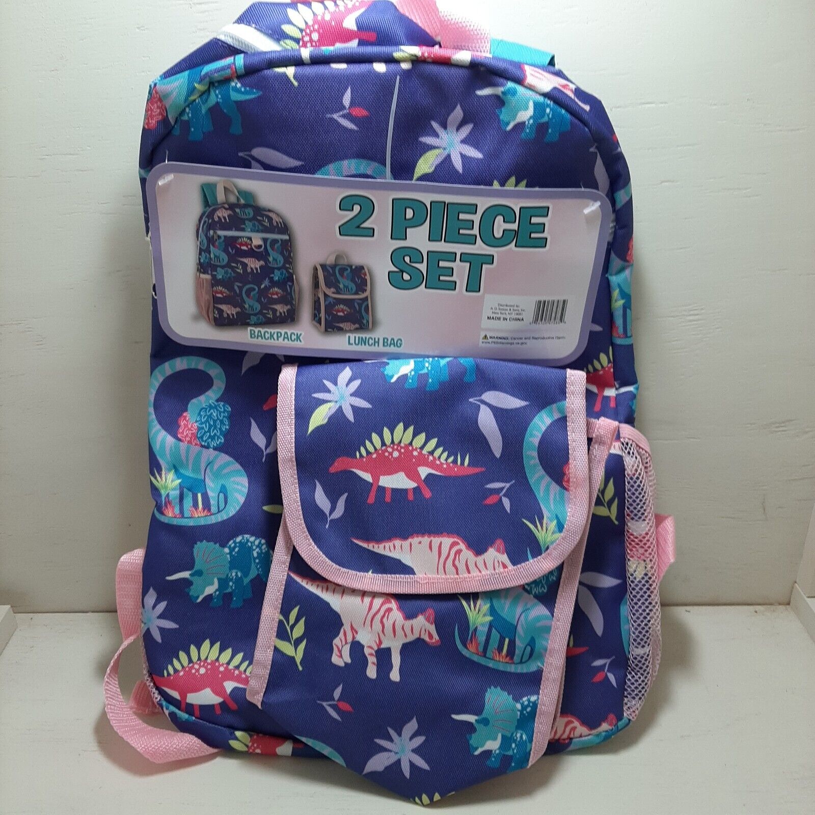 Dinosaur backpack and lunch box set!