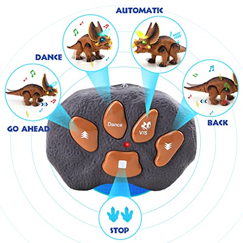 Remote Control Triceratops Dinosaur Toy