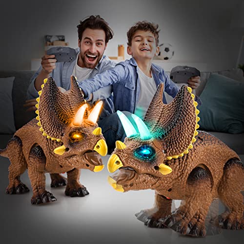Remote Control Triceratops Dinosaur Toy