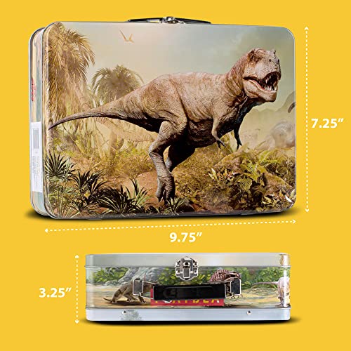 12 Realistic Dinosaur Figures with Storage