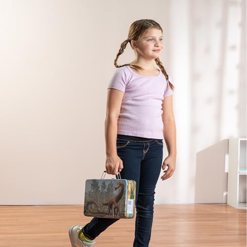 12 Realistic Dinosaur Figures with Storage