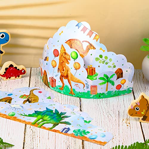 Dinosaur Party Hats - 30 Pack
