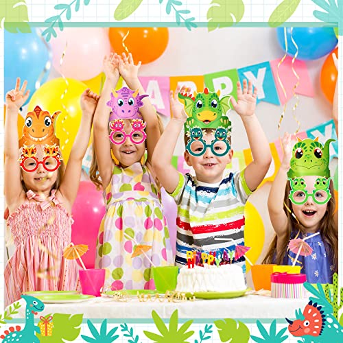 48 Pcs Dinosaur Party Hat & Glasses Set