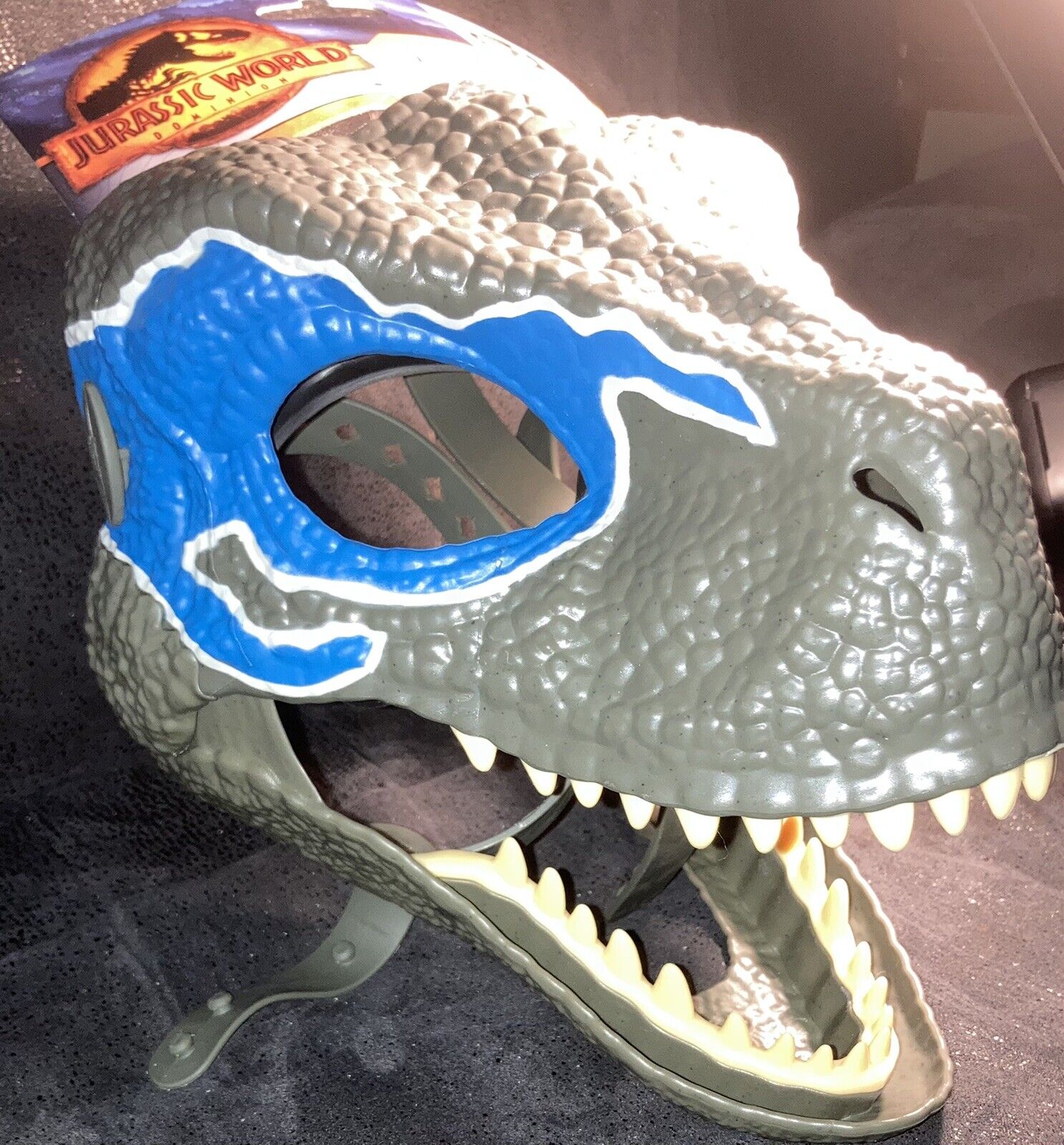 Mattel Jurassic World Velociraptor Blue Dino Mask