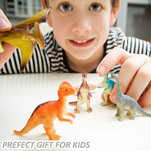 78 Mini Plastic Dinosaur Figures by OuMuaMua