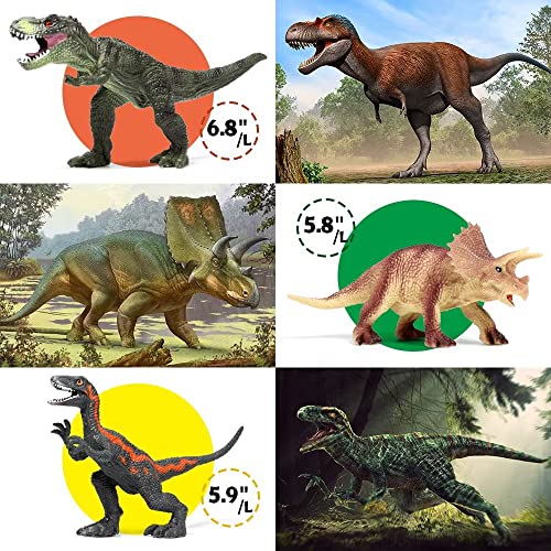 12-Piece Realistic Dinosaur Playset for Kids