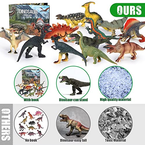 12-Piece Realistic Dinosaur Playset for Kids