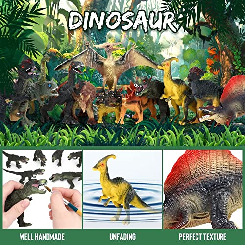 12-Piece Realistic Dinosaur Playset for Kids