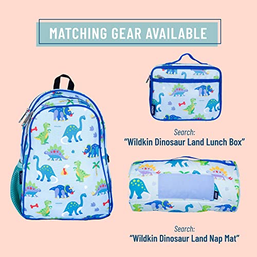 Dino-themed Children's Backpack with Padded Strap & Back