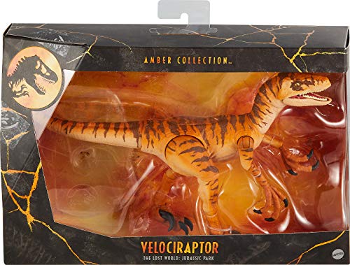 Amber Collection Tiger Velociraptor Action Figure