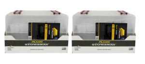 Large Clear Tackle Box Organizer with Removable Dividers and Secure Latches