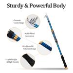 Heavy Duty Carbon Fiber Telescopic Fishing Rod Pole Sea Saltwater Freshwater