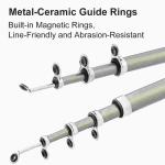 NEW Mini Portable Pocket Fish Pen Shape Aluminum Alloy Fishing Rod Pole Reel US