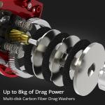 KastKing Spartacus II Baitcasting  Reels  7.2:1 Left-Handed 8 Ball Bearings