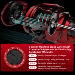 KastKing Spartacus II Baitcasting  Reels  7.2:1 Left-Handed 8 Ball Bearings