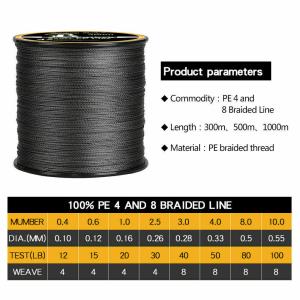 Heavy Strong Braided Spool Fishing Lines 4/8 Strands 12-100Lbs 328/547/1093Yds 