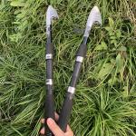Tripquips Fishing Pole Combo 6.9ft 2Pcs Telescopic Rods Set Collapsible Spinning