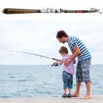 Portable Telescopic Fishing Rod, Spinning Fishing Poles, Travel Rod Heavy Duty